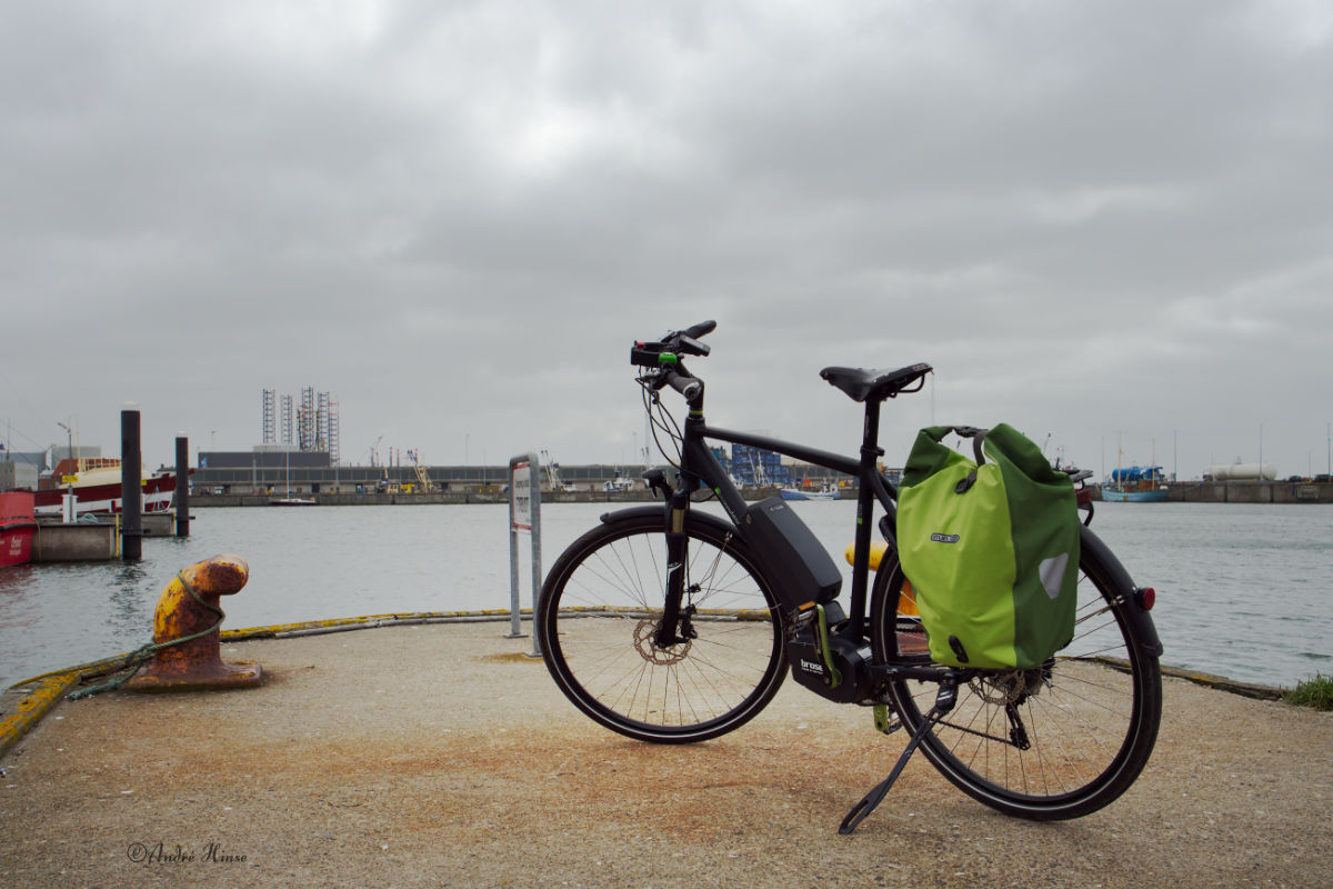 Fahrrad im Hafen Esbjergs