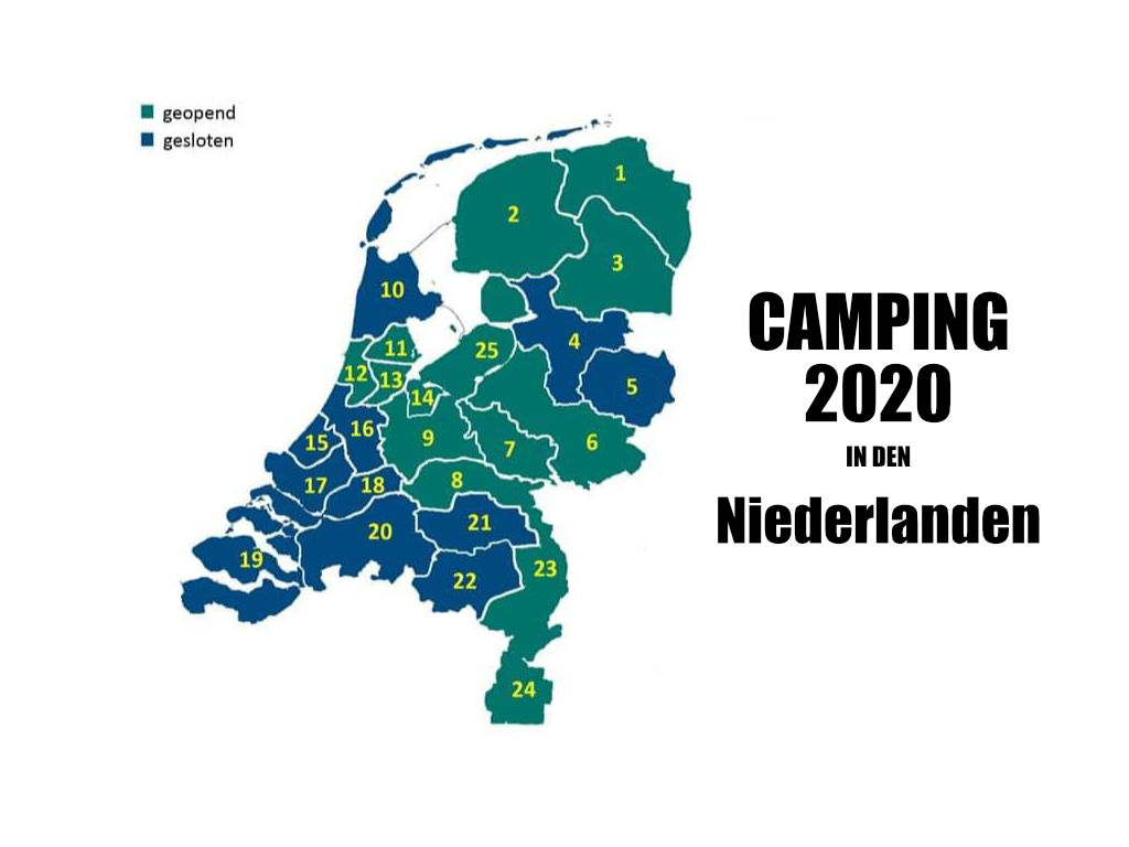 Camping in den Niederlanden im Frühjahr 2020